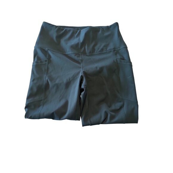 Lot of 2 90 degrees by reflex leggings size small and medium blue and green - Picture 3 of 4